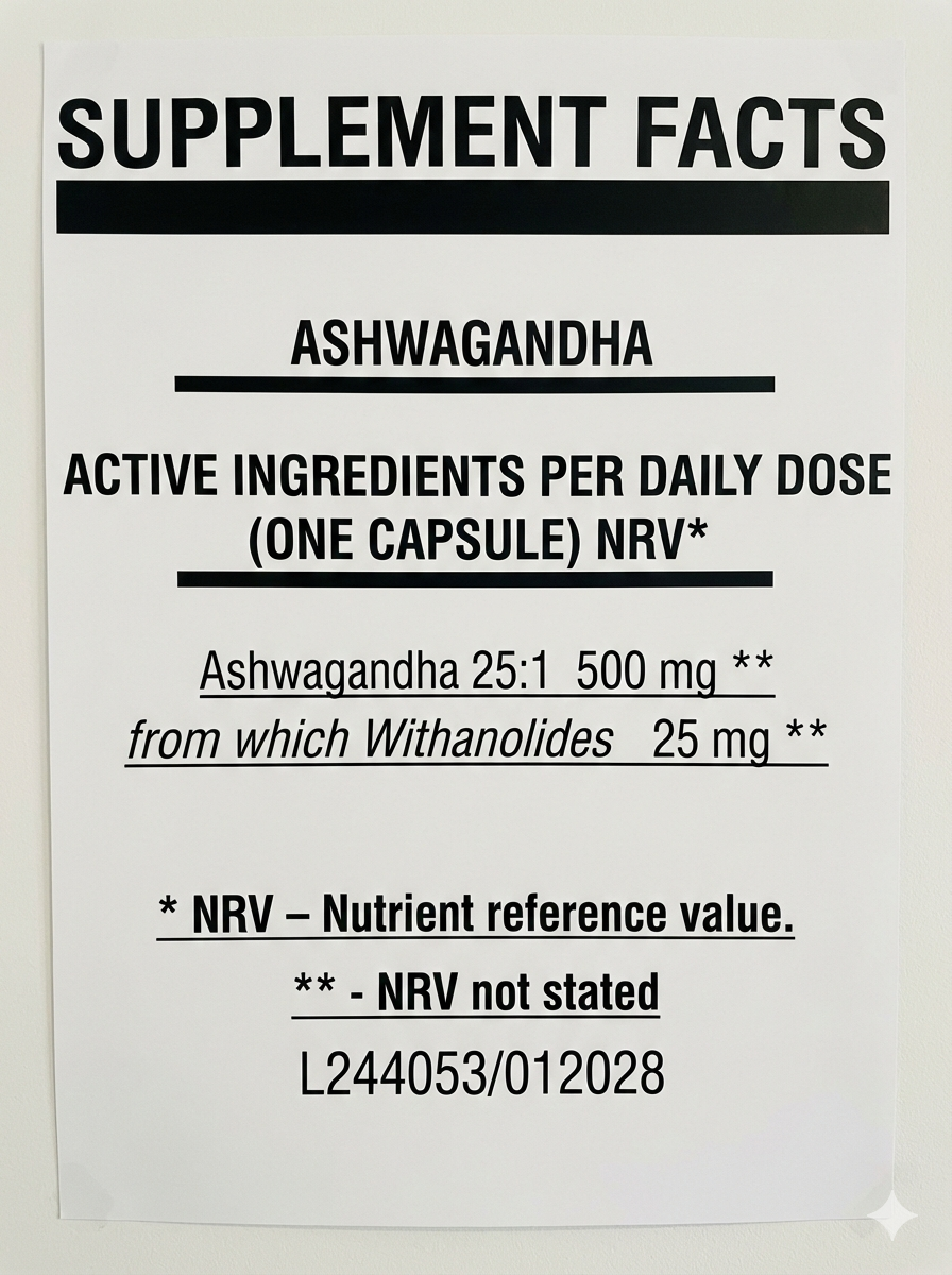VooDoo Vit Ashwagandha Relieve 60 capsules