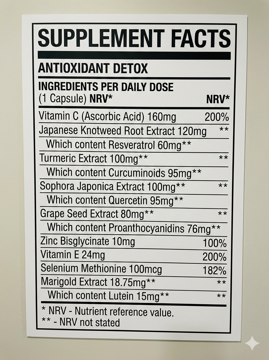 VooDoo-Vit Antioxidant Detox Revive 60 Capsules