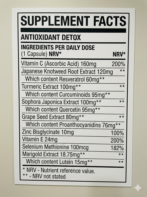 VooDoo-Vit Antioxidant Detox Revive 60 Capsules